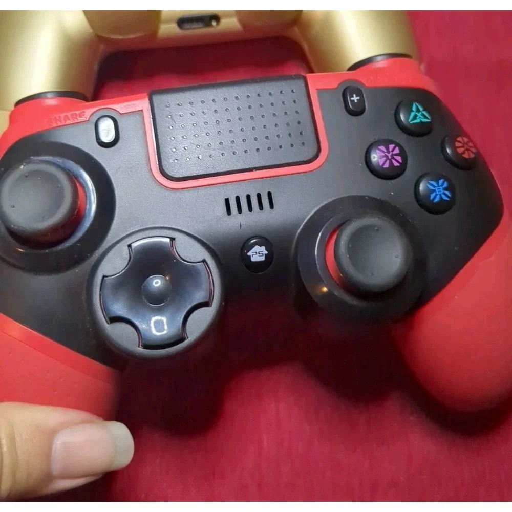 Sony DualShock 4 Wireless Controllers Touch Pad for PS4 Gold Black + 1 More